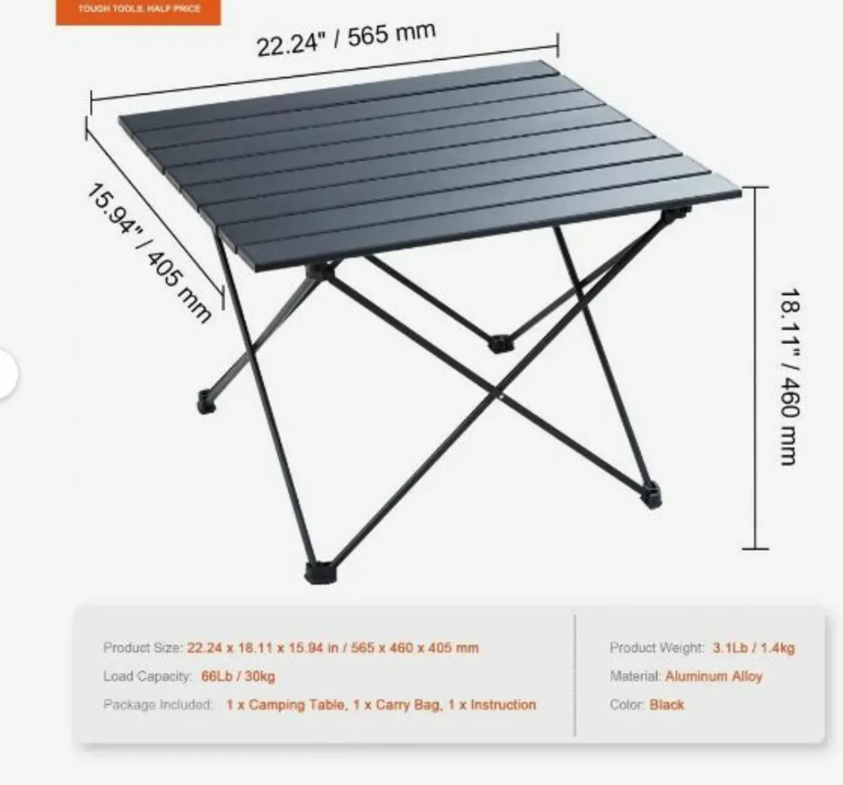 Folding Camping Table, Outdoor - Image 4