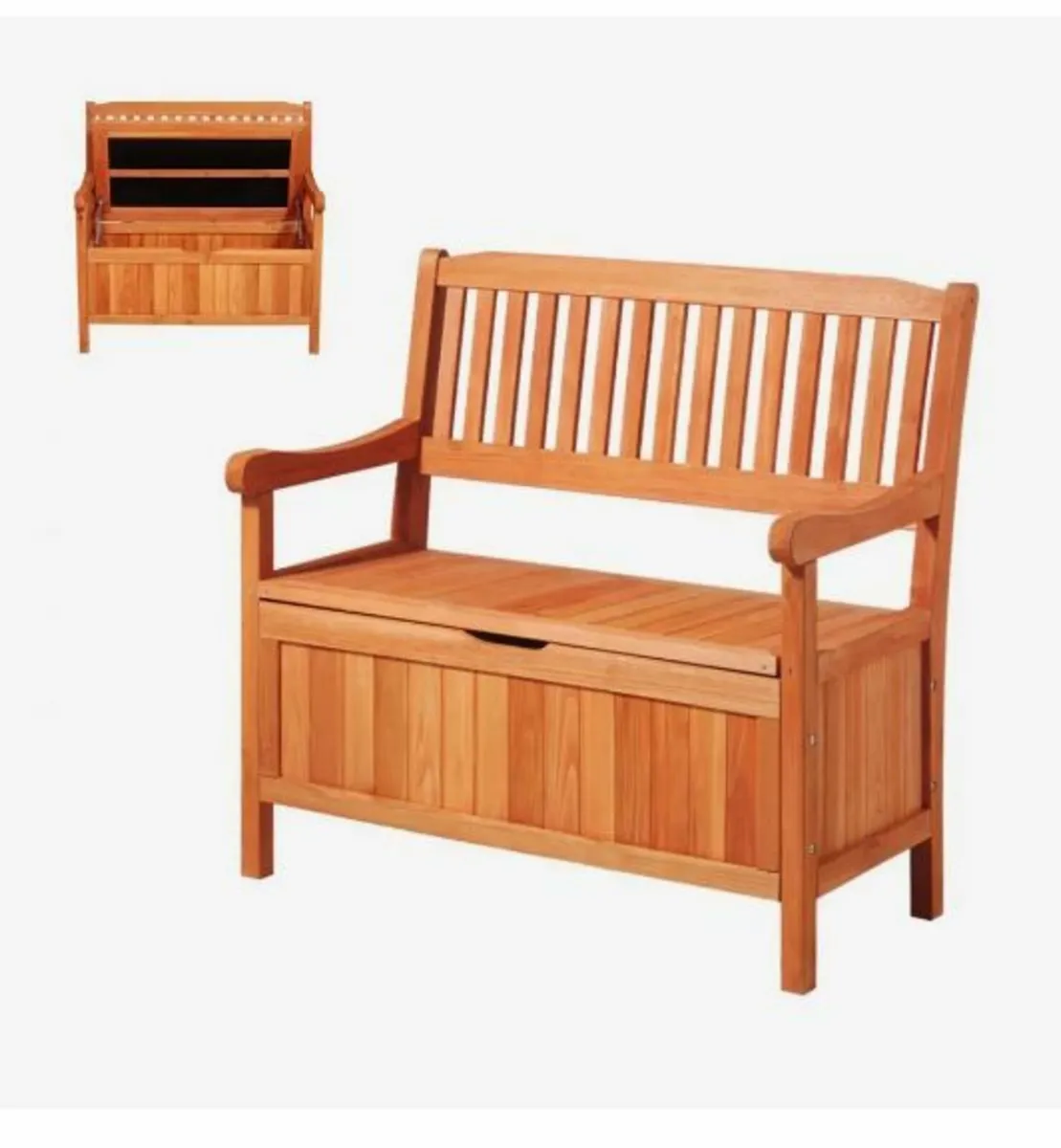 2 Person Outdoor Wooden Storage - Image 1