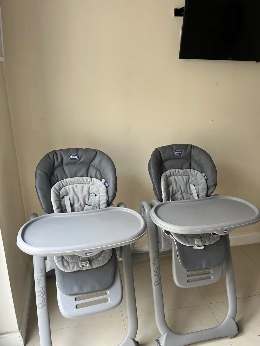 2 x chico polly relax Highchairs - Image 2