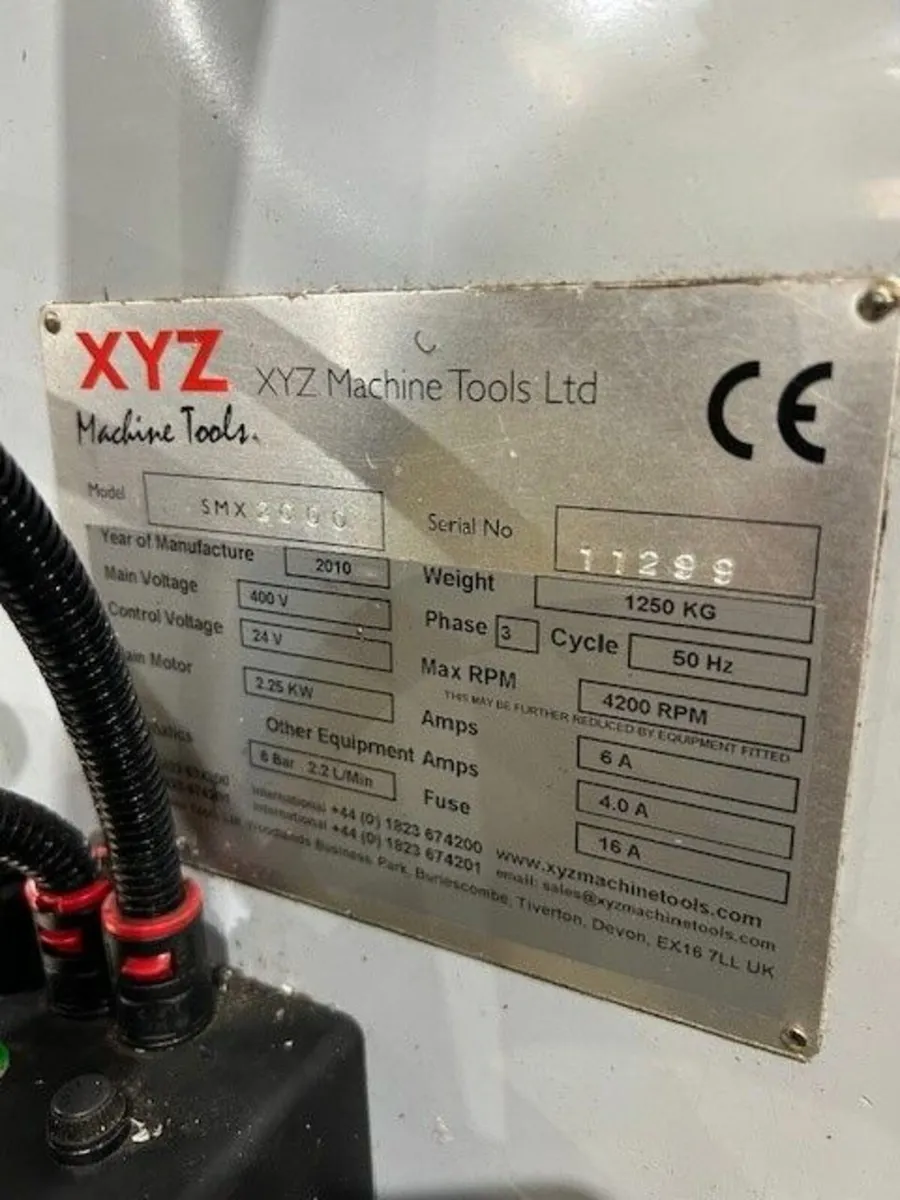 XYZ SMX 2000 CNC MILLING MACHINE - Image 3