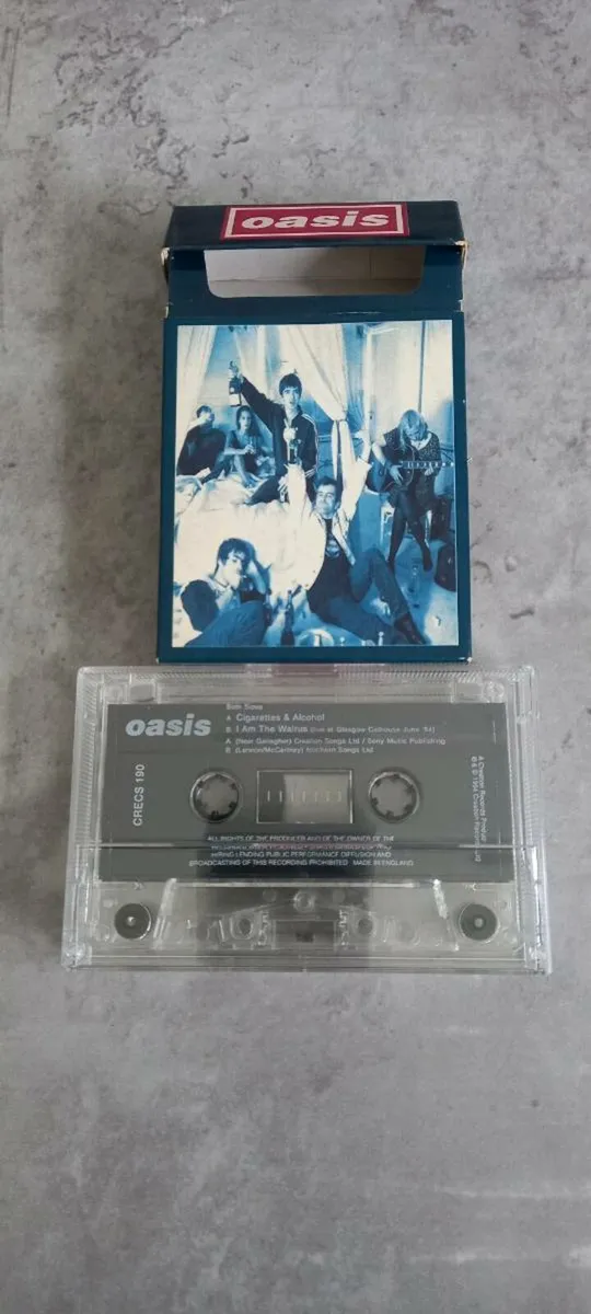 Oasis Cigarettes & Alcohol cassette tape - Image 3