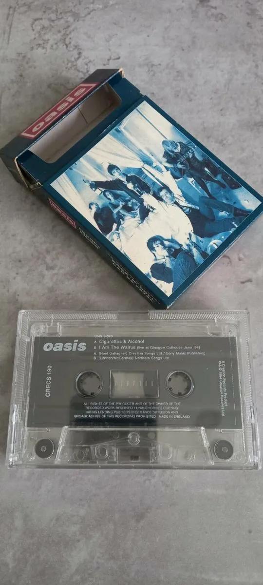 Oasis Cigarettes & Alcohol cassette tape - Image 4
