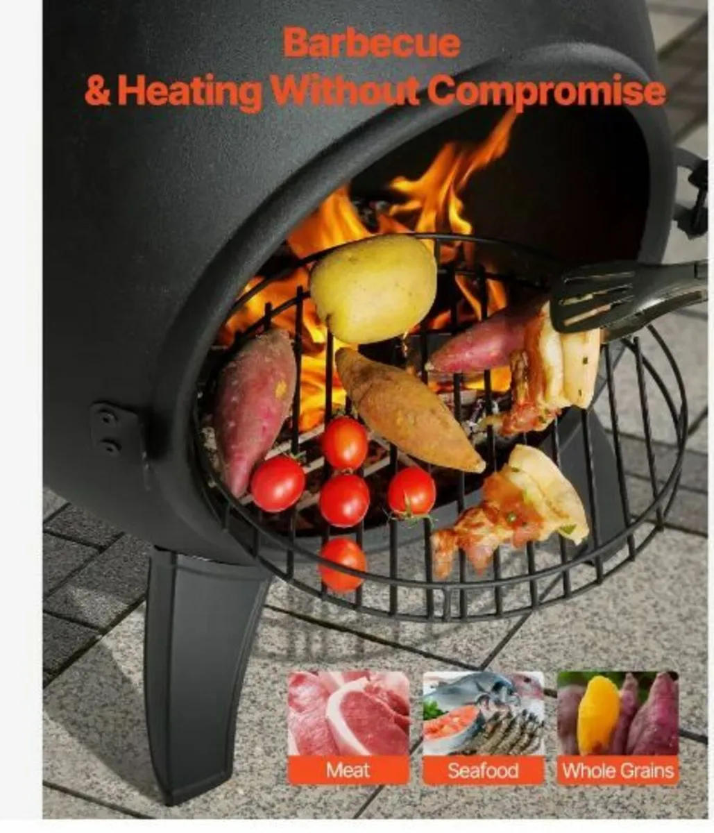 18 In Chiminea Outdoor Wood Burning - Image 4