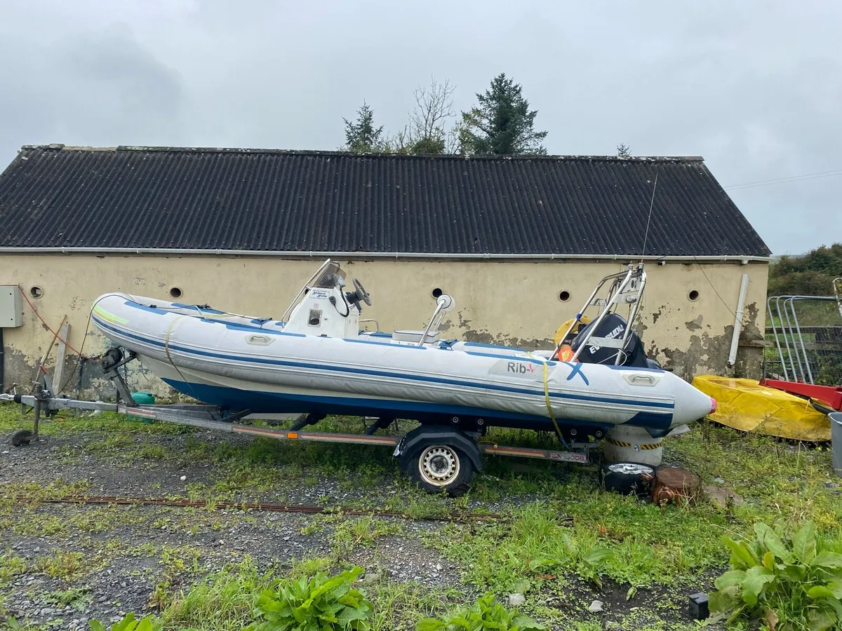 90 Horse power RIB boat for sale - Image 2