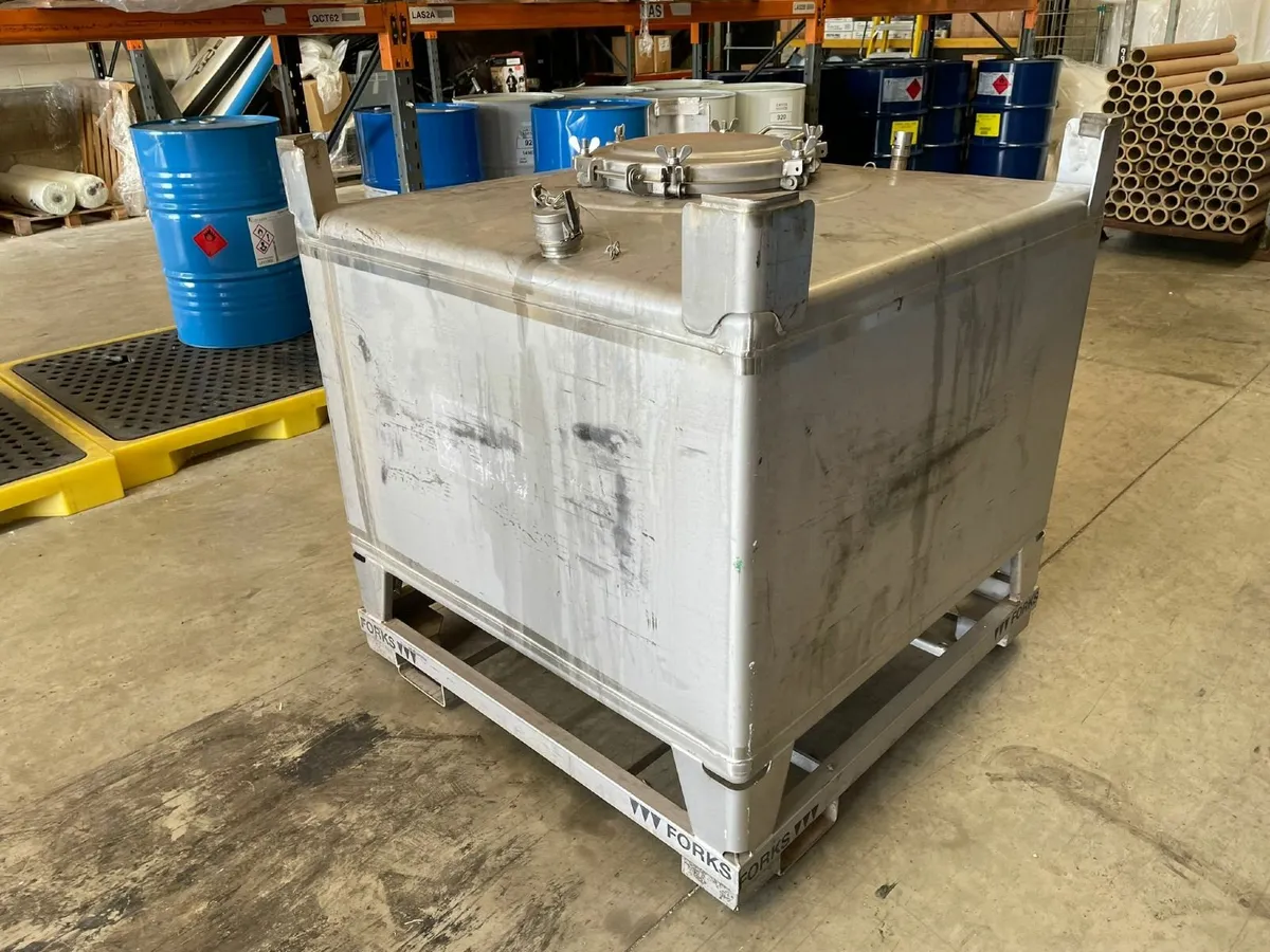 Stainless Steel IBC Tank 1020L – Thielmann - Used - Image 4