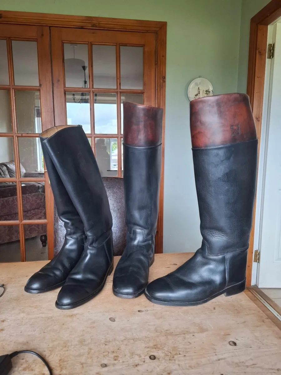 Leather hunting/ Showing  boots - Image 1