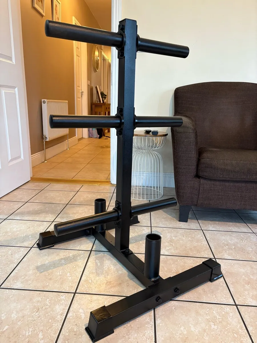 OLYMPIC WEIGHT AND BARBELL  STORAGE STAND - Image 1
