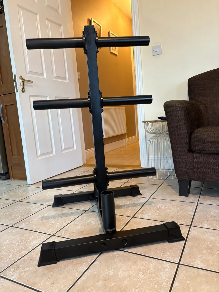 OLYMPIC WEIGHT AND BARBELL  STORAGE STAND - Image 2