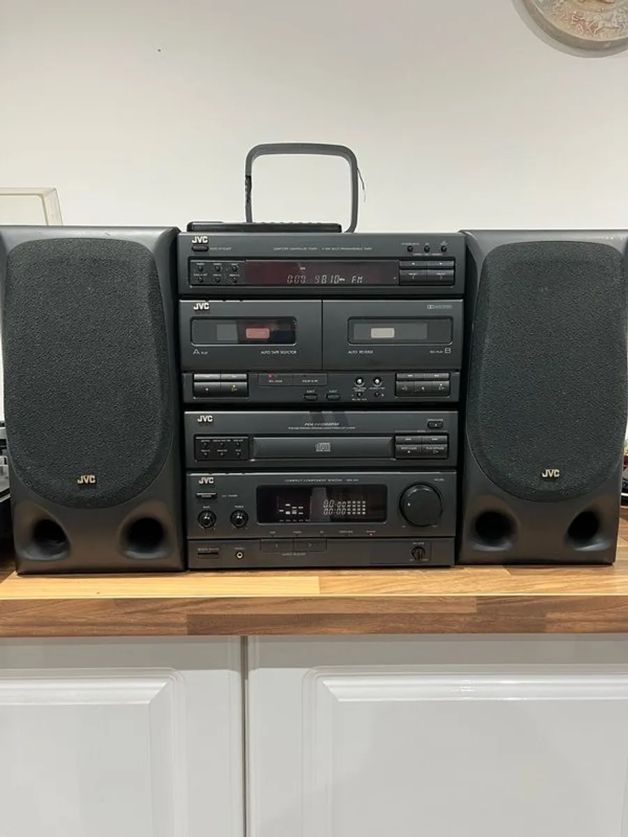 JVC Bluetooth Music System with Turntable - Image 2