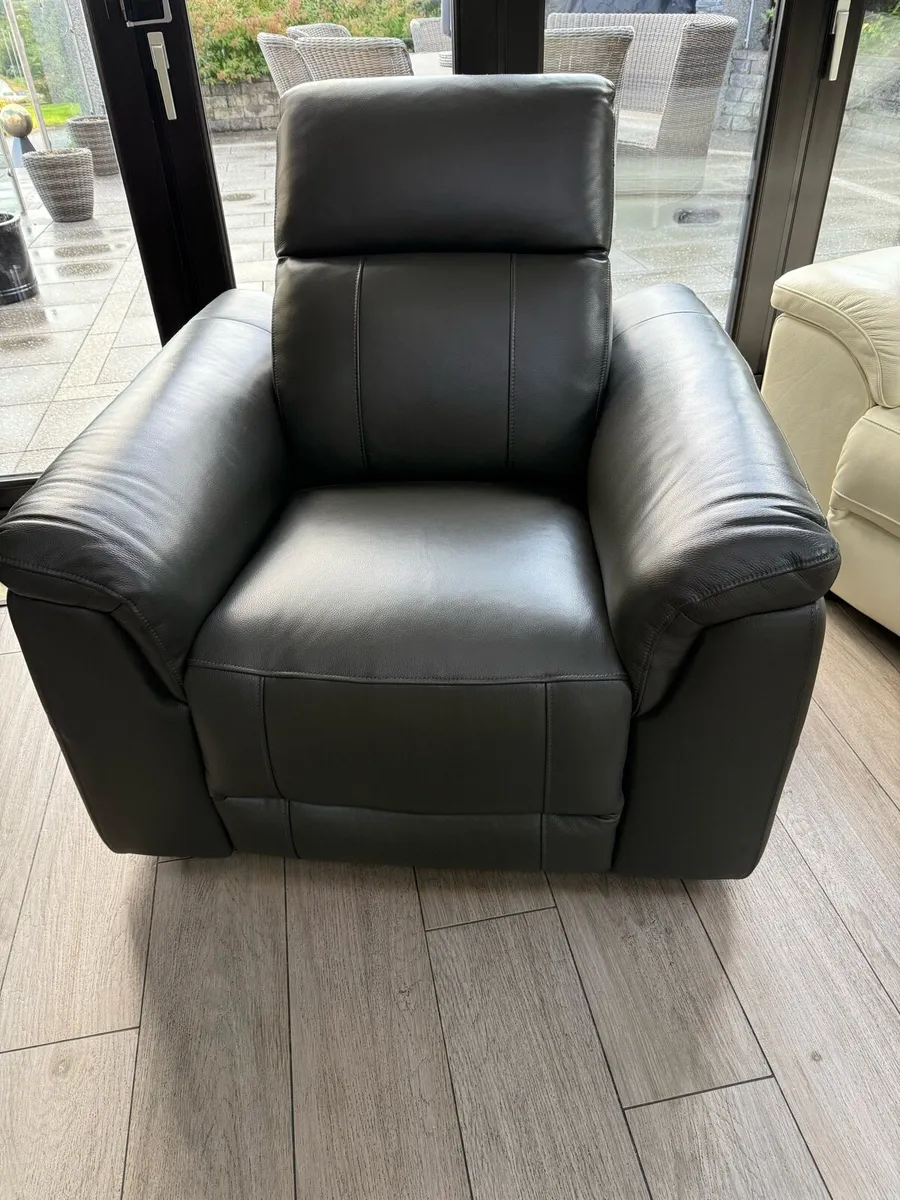 Leather recliner chair - Image 1