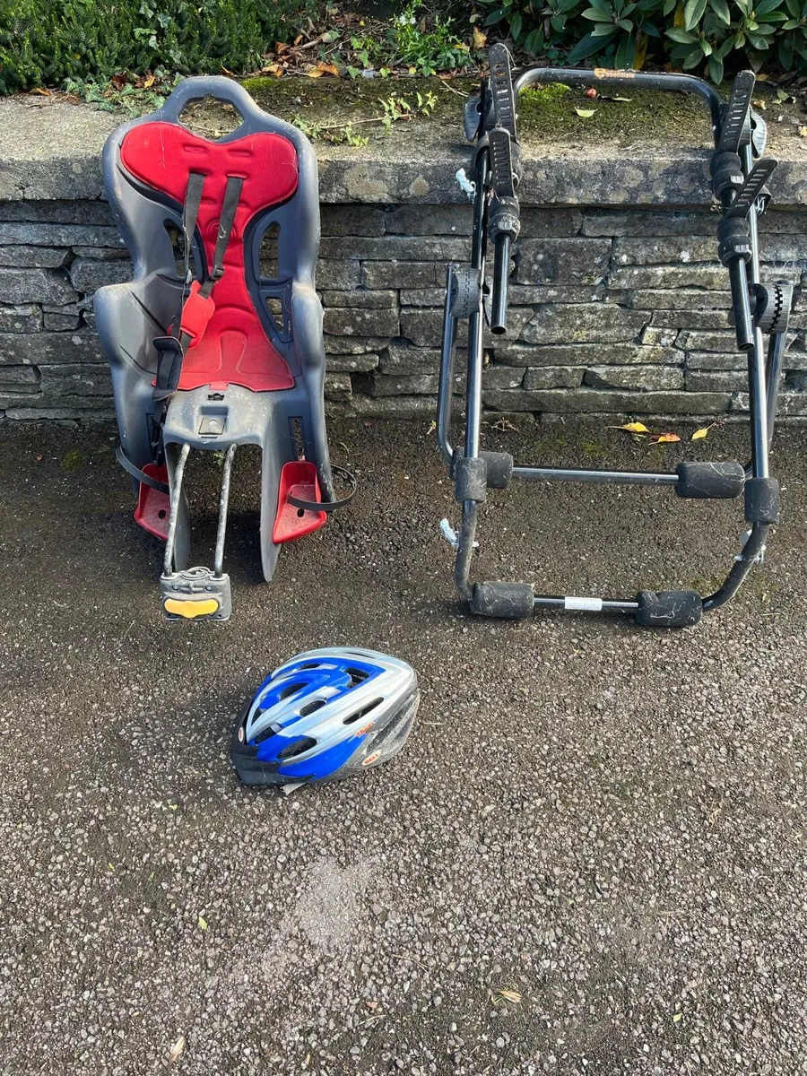 Bicycle carry car rack. Kids bicycle seat