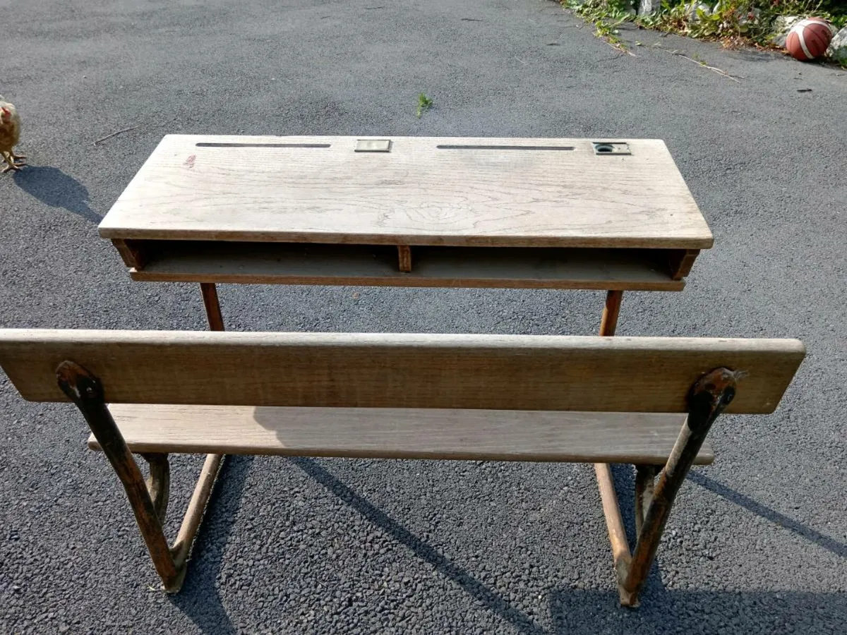 Vintage school desks - Image 3