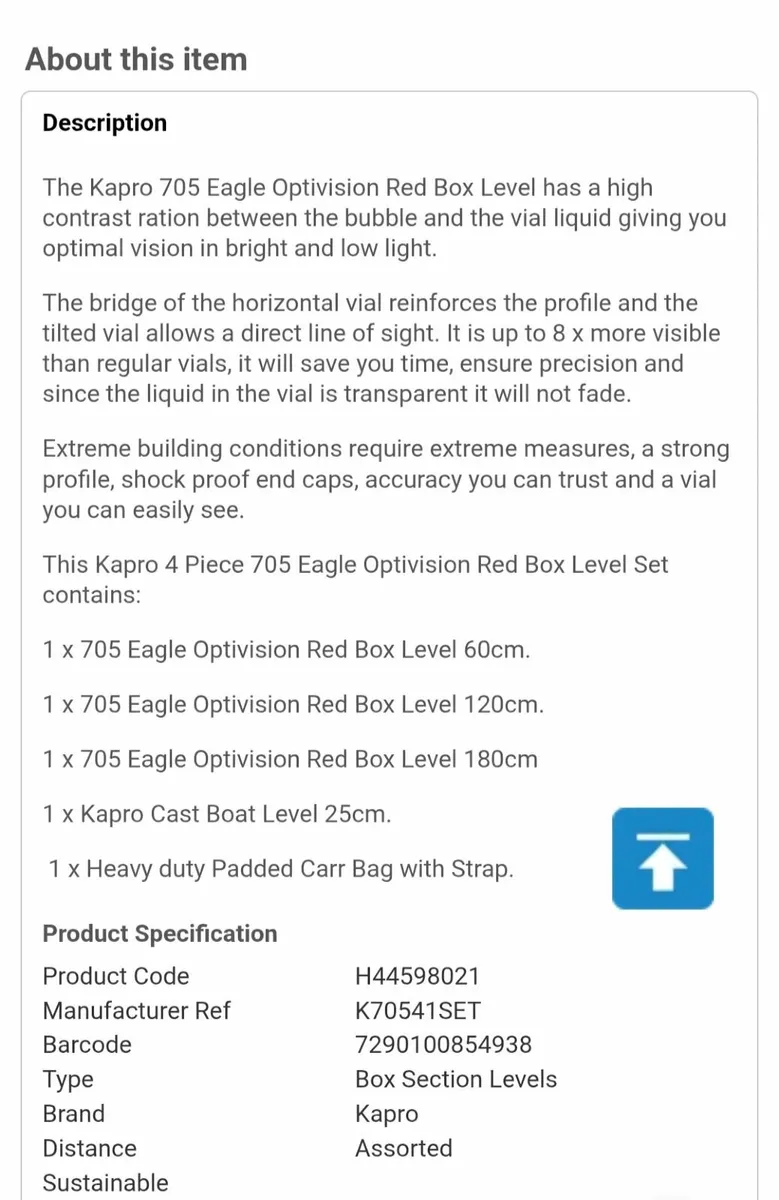 New kapro 4 pcs levels set - Image 2