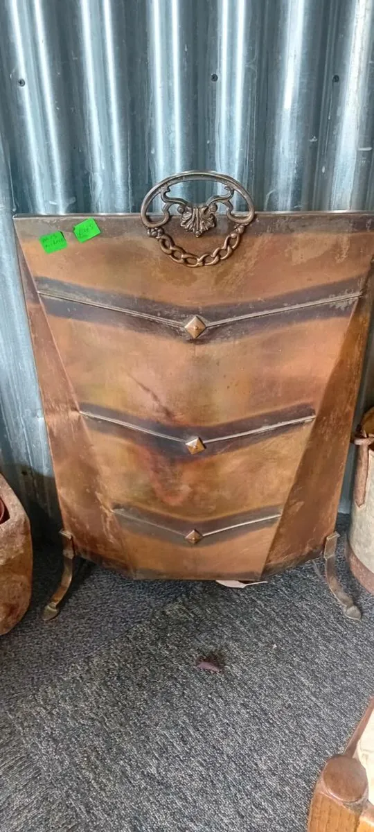 Early 20th Century Copper Firescreen - Image 1