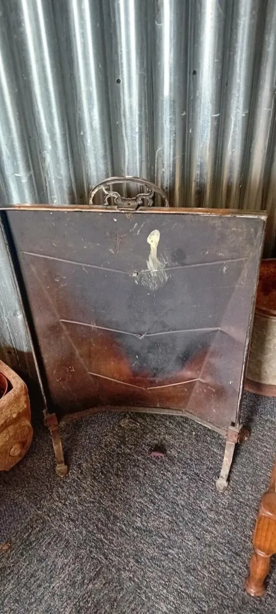Early 20th Century Copper Firescreen - Image 2