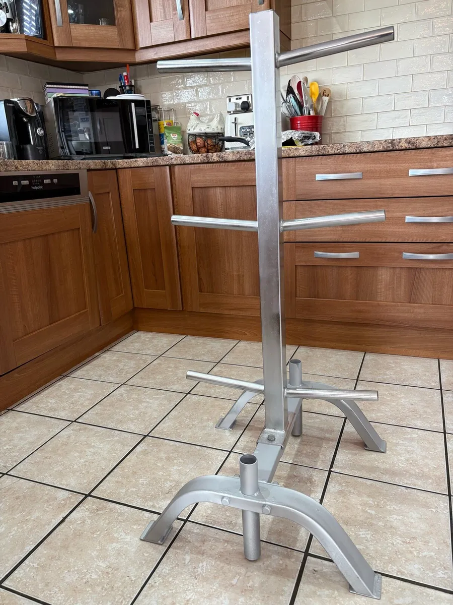 STANDARD (1 INCH) BARBELL + WEIGHT STAND - Image 2