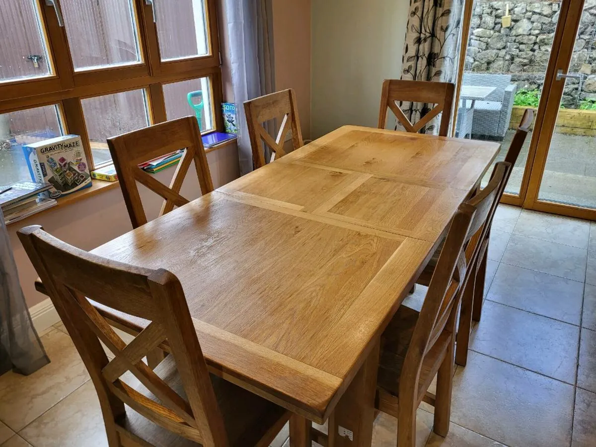 Dining Table & 6 Chairs - Image 1