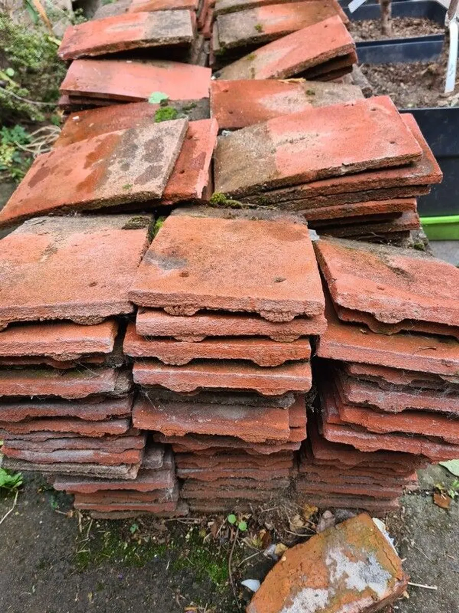 roof tiles 'plain', concrete, terracotta = 265mm x 167mm - Image 2