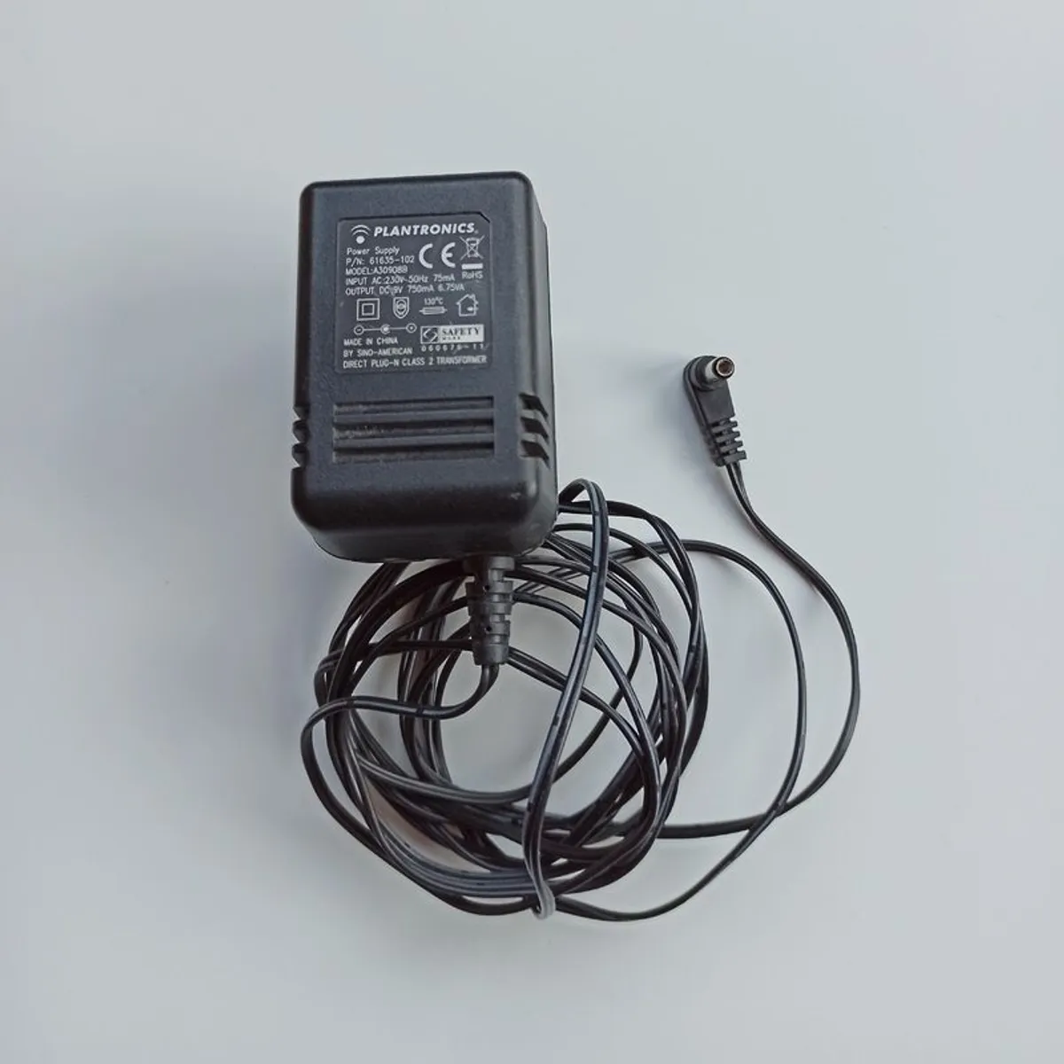 Plantronics Power Supply p/n: 61635-102. Model A30908B - Image 2