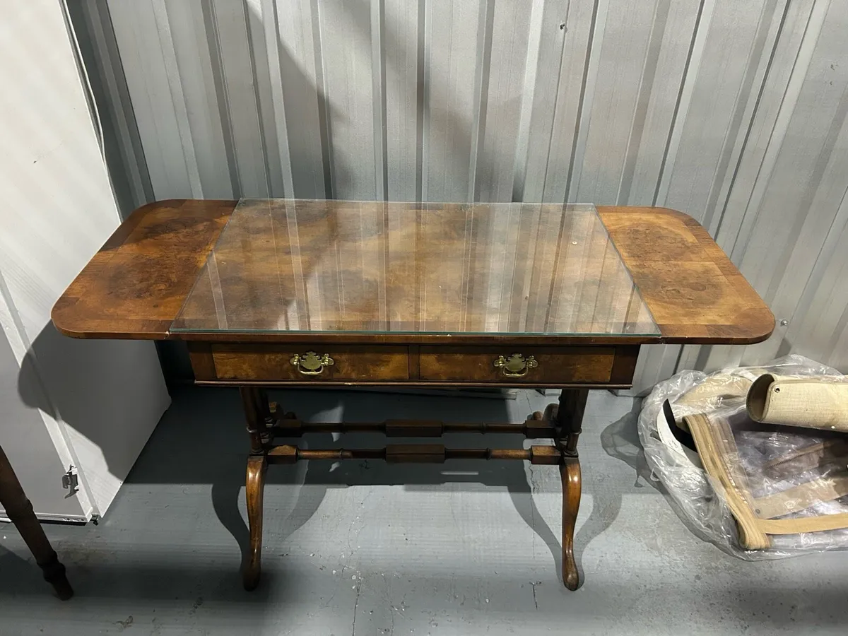 Birr Walnut Occasional Antique Table - Image 2