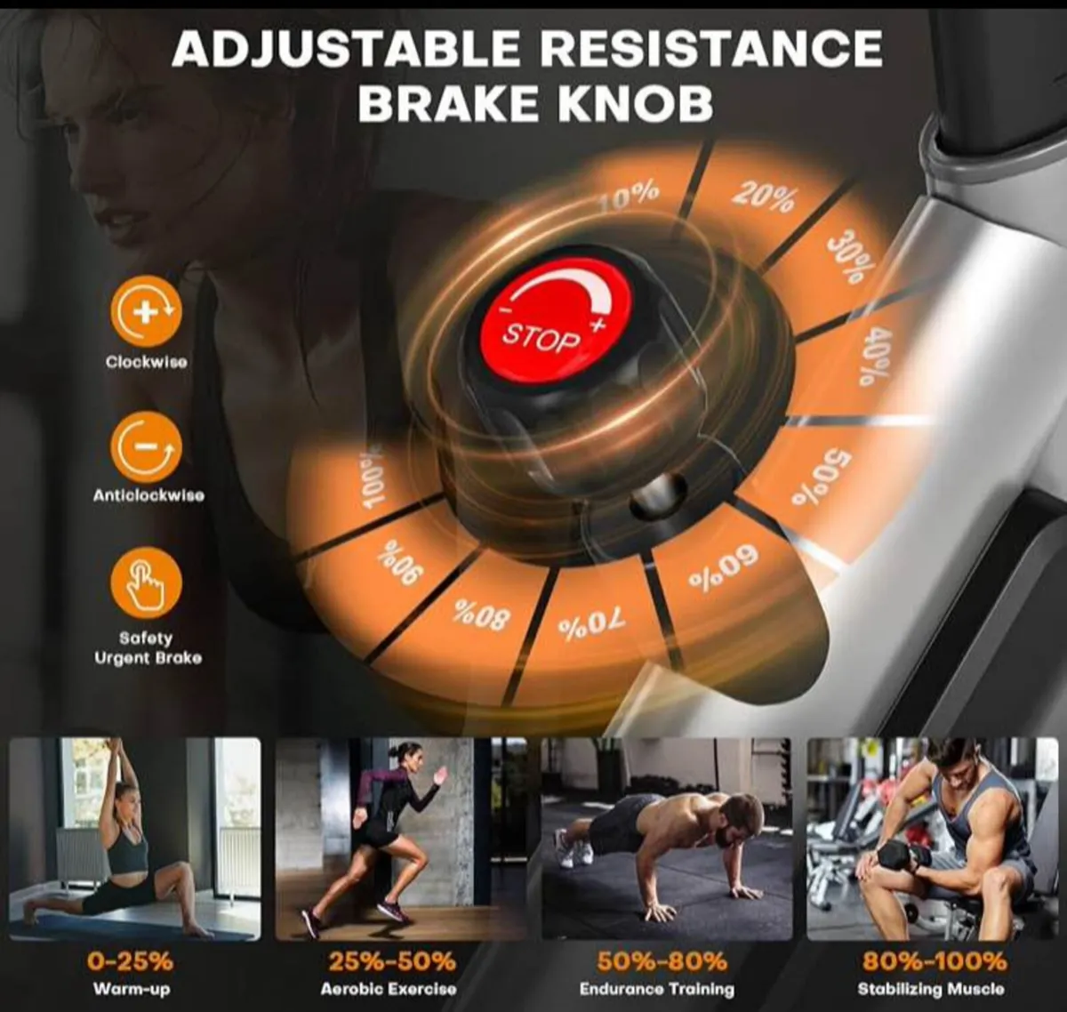 Exercise Bike, Spin Bikes Equipment - Image 3