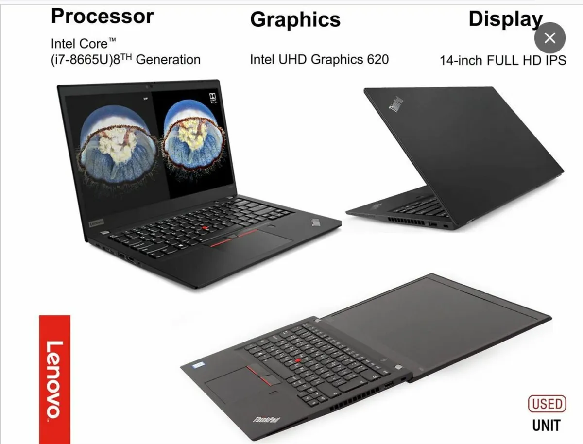 Lenovo ThinkPad T480S Slim Version Windows 11 Ultr - Image 1
