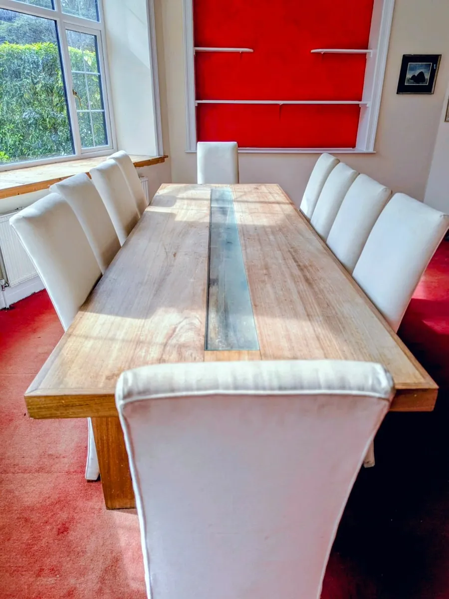Dinning room table and 10 chairs - Image 3