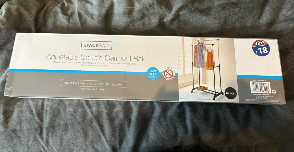 Brand new clothes rail