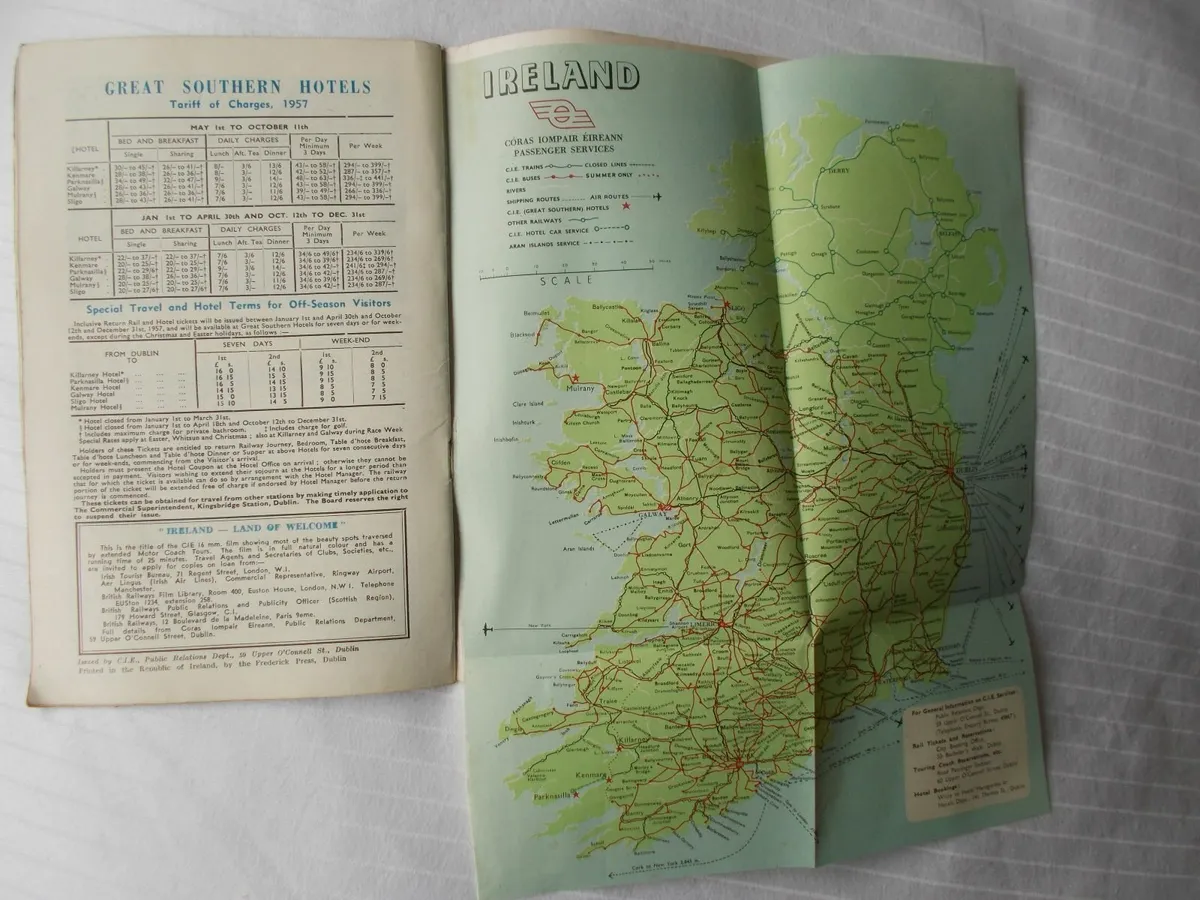 Two C.I.E. Ireland Tours Programmes 1957 - Image 4