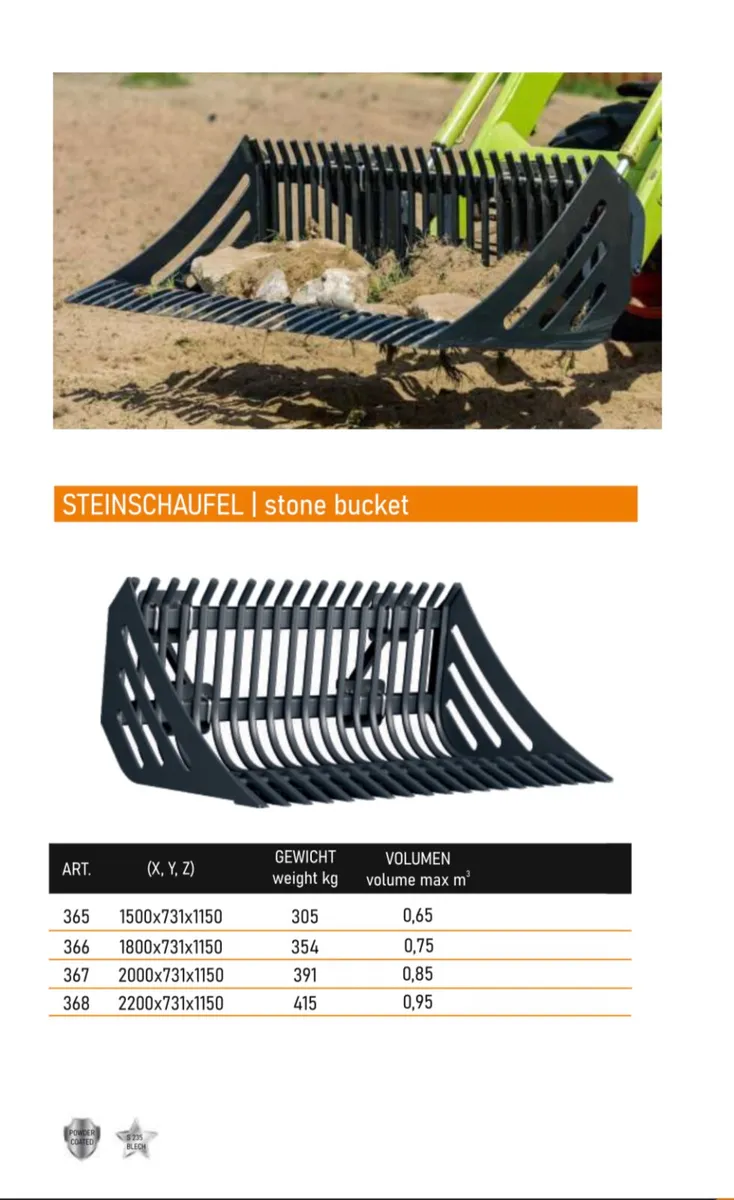 7 foot stone bucket