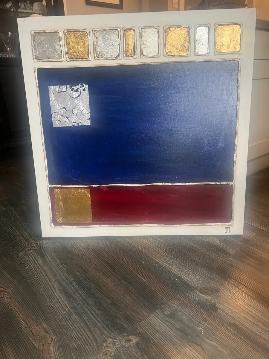 Original Signed Oil on Canvas – Abstract Wall Art