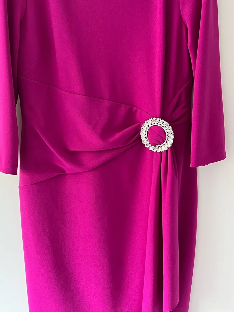 Joseph Ribkoff Cerise Pink dress - Image 3