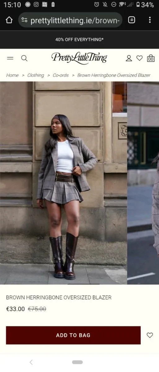 Two piece jacket and skirt - Image 1