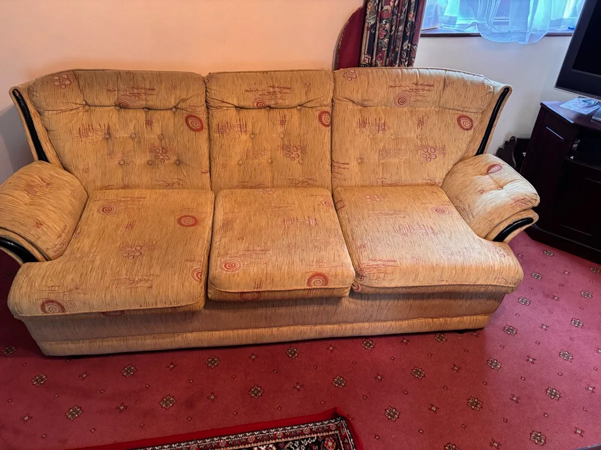 3 seat fabric sofa Free - Image 1