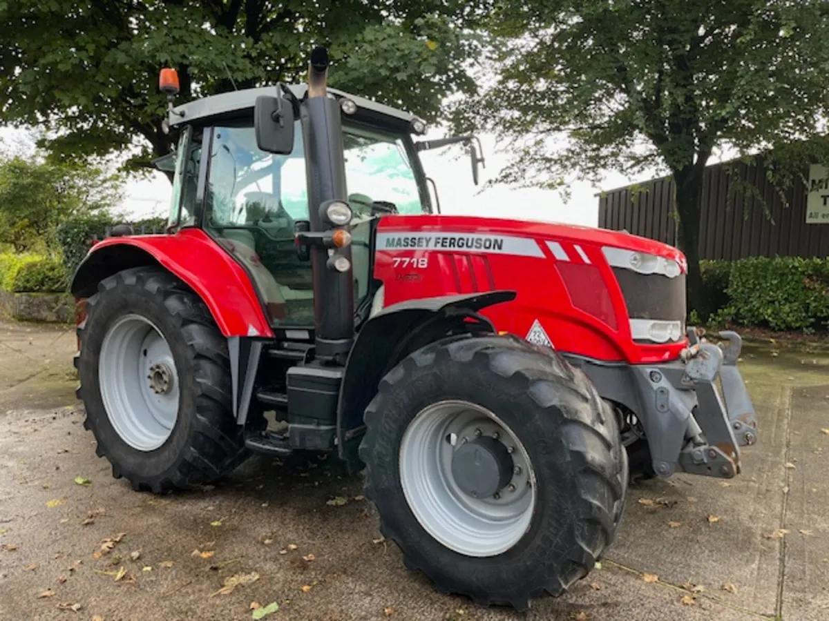2016 Massey Ferguson 7718 Dyna-6 c/w F/L & PTO - Image 1