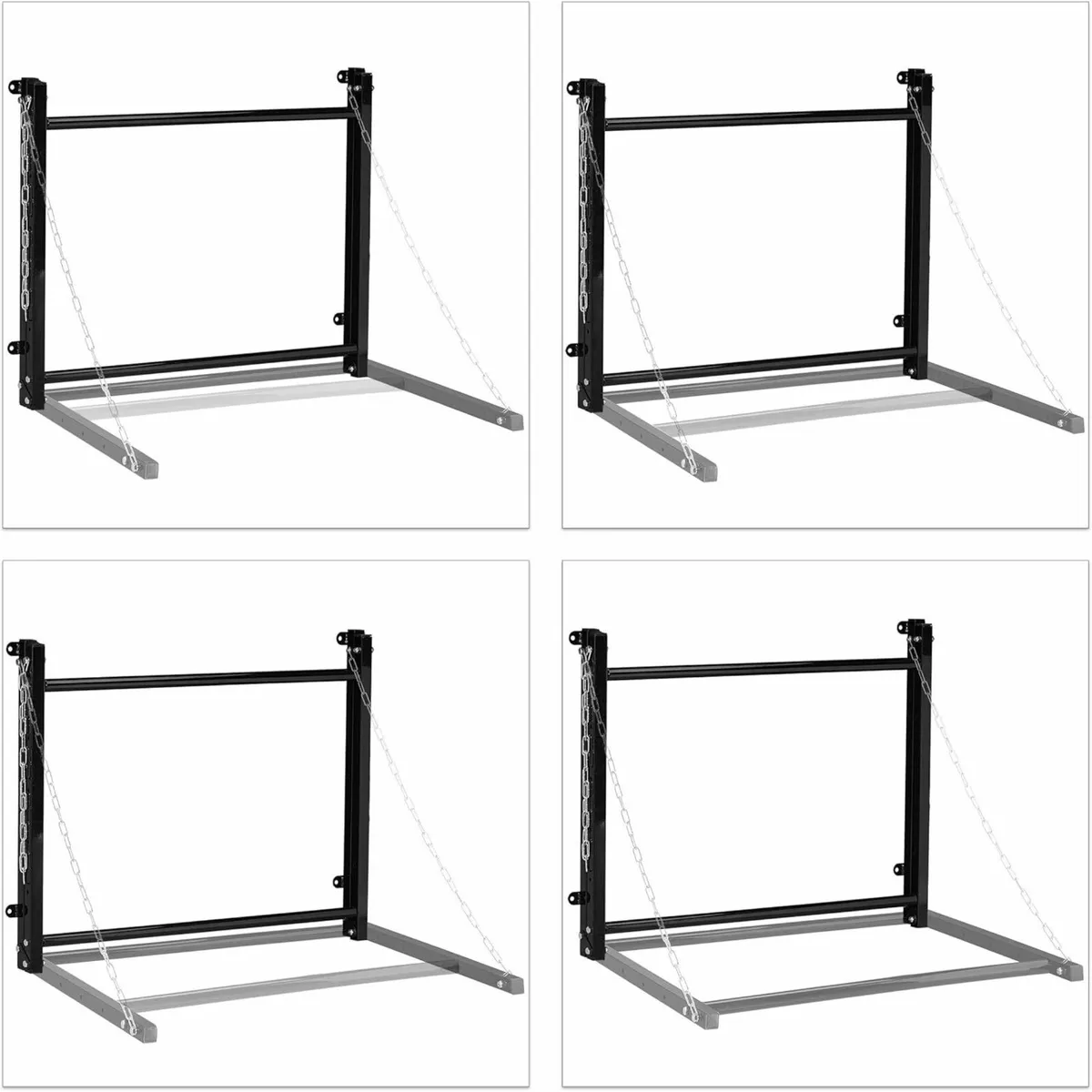 Wall Mounted Tyre Rack for 4 Tyres, Telescopic Tyr - Image 3