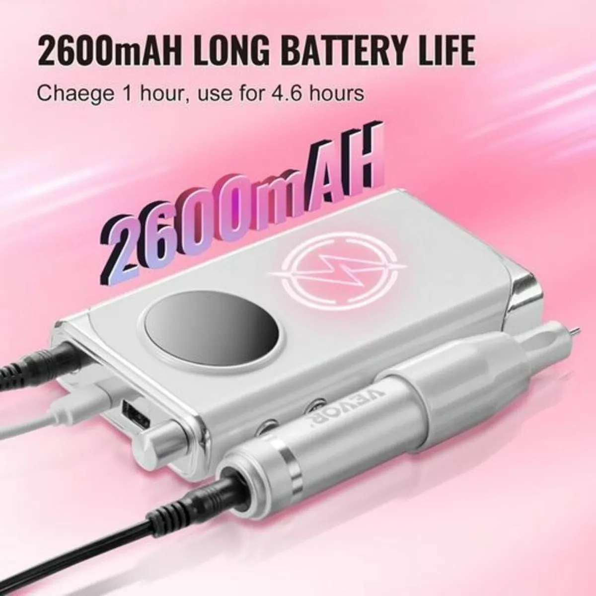 Nail Drill Electric Manicure Nail Clipper 40000rpm - Image 2