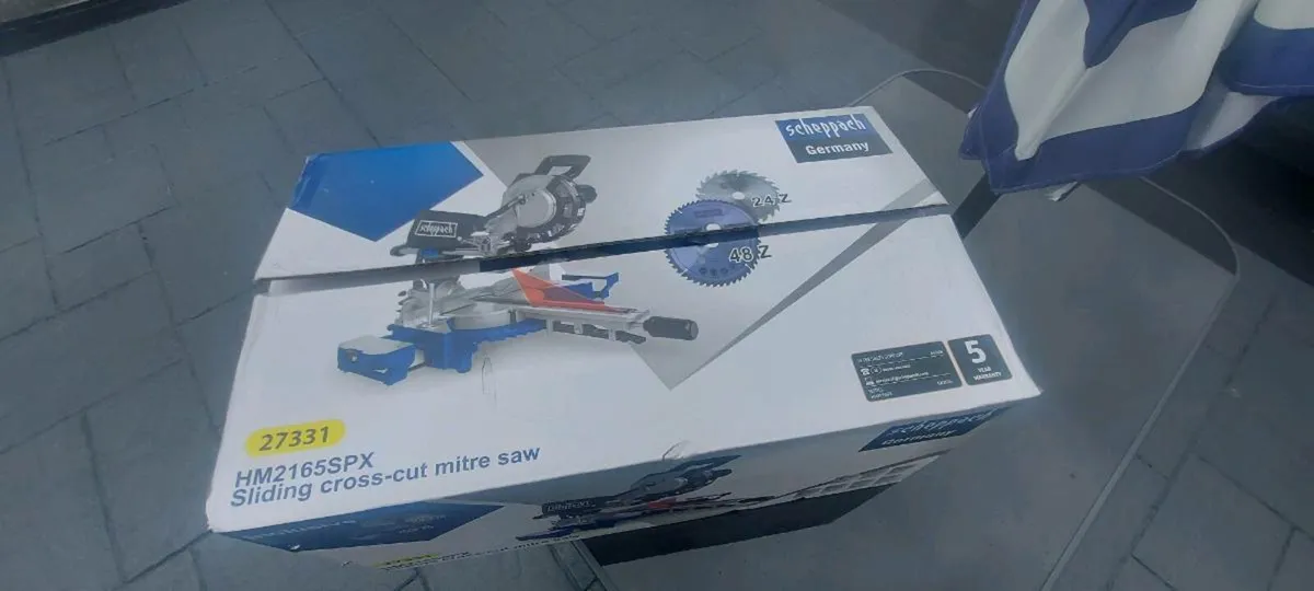 Scheppach Sliding Cross Cut Mitre Saw HM2165SPX - Image 2