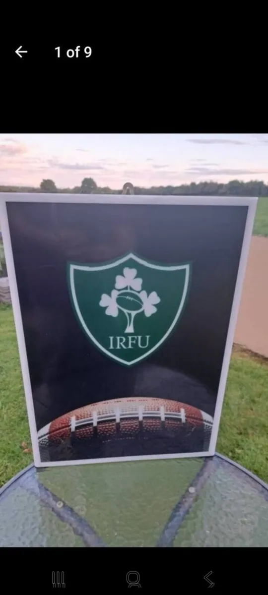 Irish rugby light up sign - Image 1