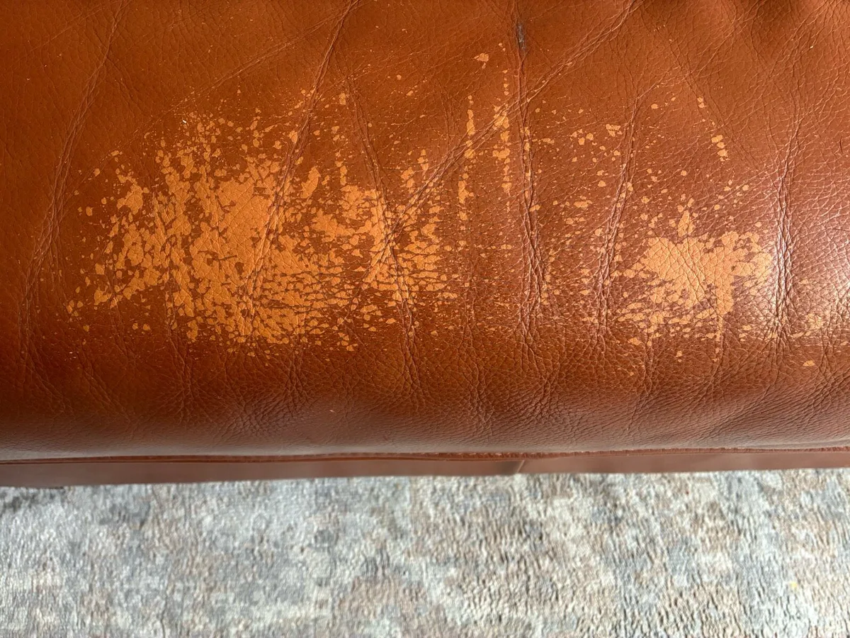 Leather Couch & Armchair - Image 4