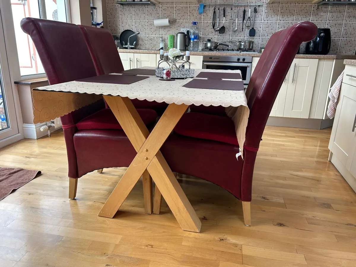 dining room table plus 2 seatersofa - Image 1