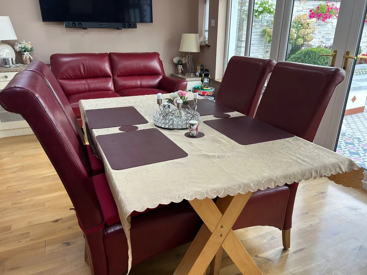 dining room table plus 2 seatersofa - Image 2
