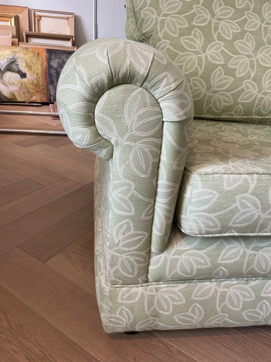 x2 Matching Large armchairs with designer fabric - Image 2