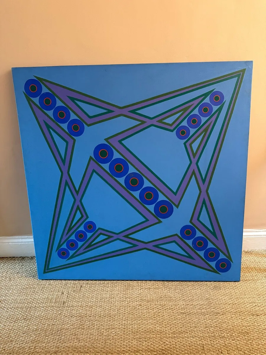 Evin Nolan Original 1975 Abstract Painting - Image 3