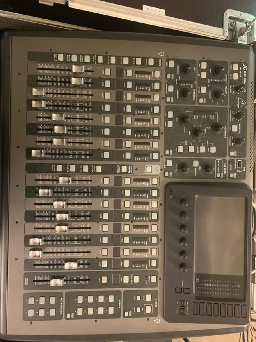 Behringer X32 compact mixing desk with case and modem - Image 1