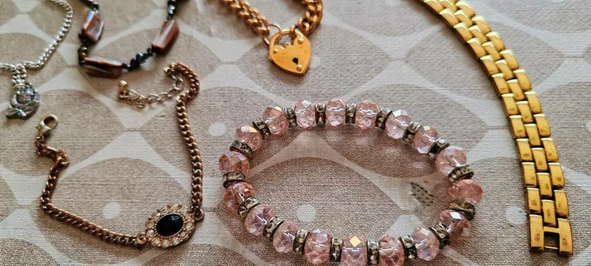 8 bracelets and 2 pr earrings - Image 4
