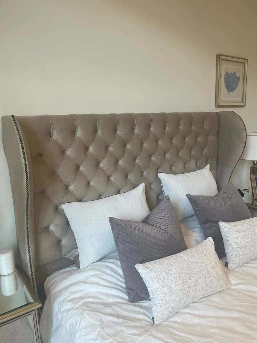 King size bed with frame - Image 3