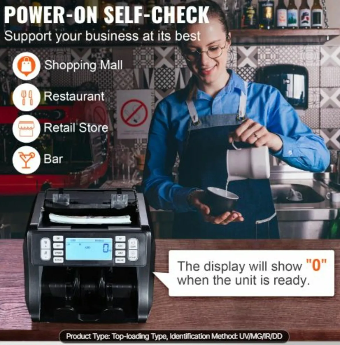 Money Counter Machine Bill Counter with UV MG IR - Image 4