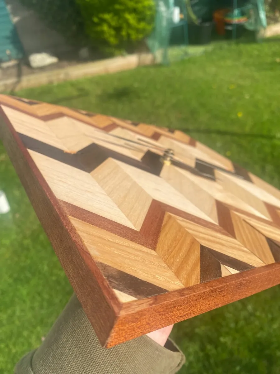 Handmade Wooden Clock - Image 3