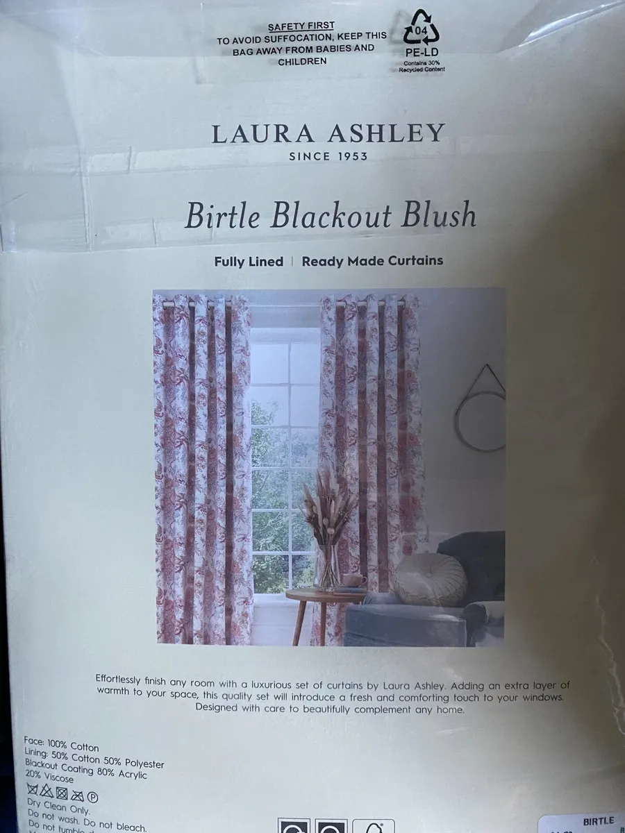 Laura Ashley Curtains x 3 pairs . - Image 3